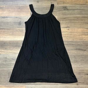 black swing dress